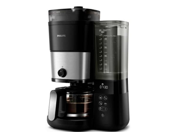 Philips All-in-1 Brew HD7900 Suodatinkahvinkeitin ja mylly, Suodatinkahvinkeitin, 1,25 L, Kahvipavut, Sisäänrakennettu jauhin, Musta