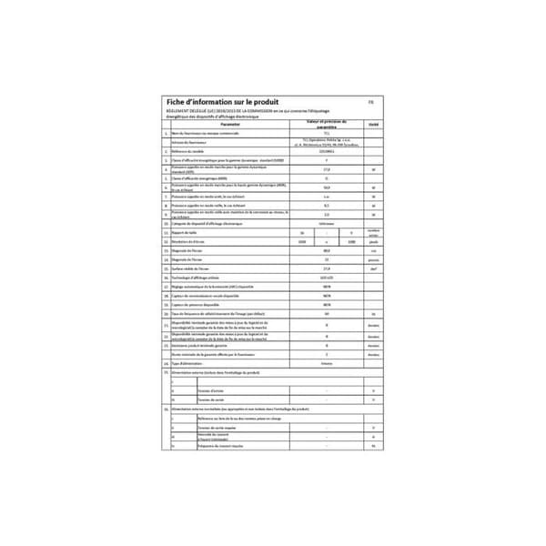 TCL 32S59K Qled Ram utan kant