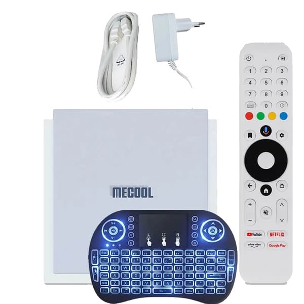 Set-top boks, 4 GB hukommelse, 32 GB lager, 4K output,KM2 PLUS DELUXE, EU Stik