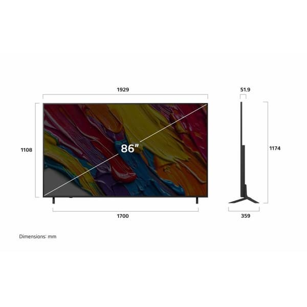 Smart TV LG 86QNED82A6B.AEU 4K Ultra HD 86" LED HDR Edge-LED QNED