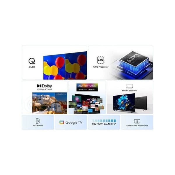 TCL QLED 43" 43P7K UltraHD 4K Dolby Atmos Google TV