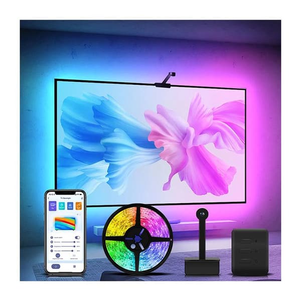 Kit LED TV Ambilight med kamera och röststyrning för skärm 55"-65" svart