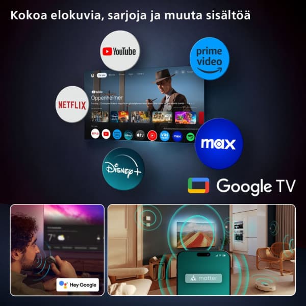 Philips 65" OLED910 – 4K OLED+ Ambilight Google TV