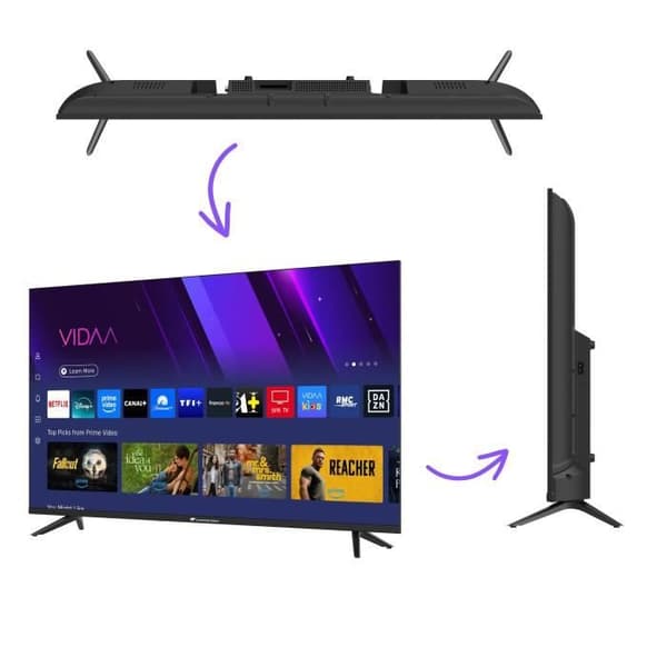 QLED-TV - CONTINENTAL EDISON - CELED43SVQLD25B6 - 43'' (109 cm) - UHD 4K 3840x2160 - SMART VIDAA - 3xHDMI - 2xUSB