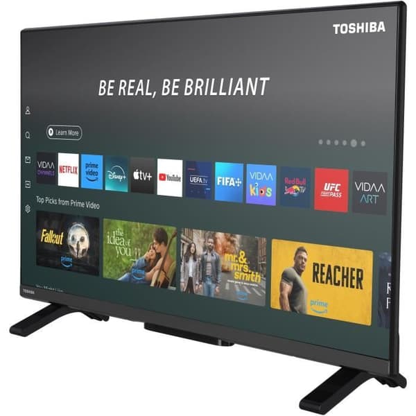 TOSHIBA 32QV2F63DG - 32-tums (80 cm) QLED-TV - FHD 1920x1080 - DTS Virtual:X - Smart-TV - 2xHDMI