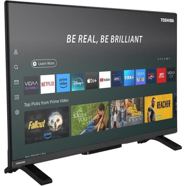 TOSHIBA 32QV2F63DG - 32-tums (80 cm) QLED-TV - FHD 1920x1080 - DTS Virtual:X - Smart-TV - 2xHDMI
