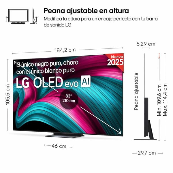 Smart TV LG OLED83C54LA 4K Ultra HD (4K Ultra HD) 83" (83") HDR OLED (HDR) (OLED)