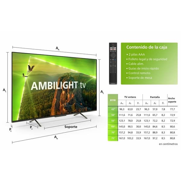 BEGAGNAD Smart TV Philips 70PUS8118 70" 4K Ultra HD LED HDR (Renoverade B)