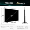 Miniatyrbillede 4 af 11: Smart TV Hisense 85A6Q 85" 4K Ultra HD LED HDR D-LED