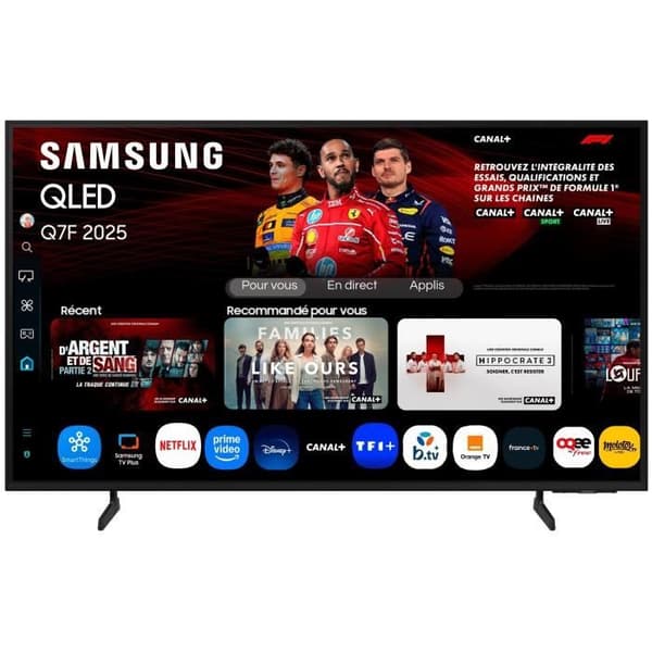 Samsung 55Q7F - TV QLED 55" (140 cm) - 4K UHD 3840x2160 - HDR10+ - Smart TV - Gaming Hub - 3xHDMI - WiFi Samsung 55Q7F - TV QLED 55" (140 cm) - 4K UHD 3840x2160 - HDR10+ - Smart TV - Gaming Hub - 3xHDMI - WiFi