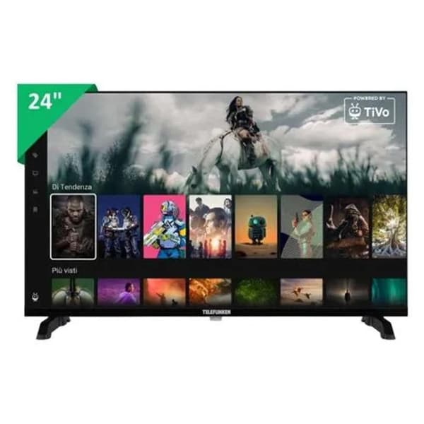 Smart TV 24" - TELEFUNKEN - TE24900B53I2D - HD LED - Smart TV - DVB-T2/C/S2