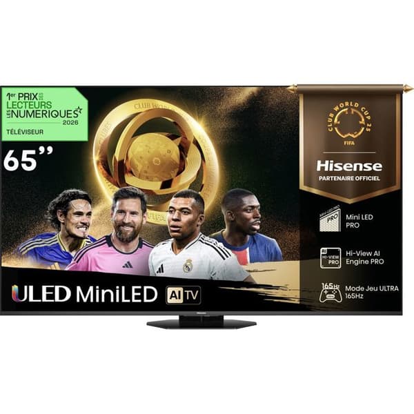 TV Mini-LED QLED - Hisense - 65U8Q - 4K UHD - Dolby Vision IQ - Smart TV VIDAA U9