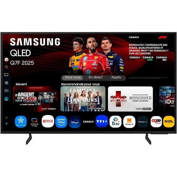 Samsung QE43Q72F - QLED-TV 43" (109 cm) - 4K UHD 3840x2160 - HDR10+ - Smart-TV - Gaming Hub - 3xHDMI - WiFi Samsung QE43Q72F - QLED-TV 43" (109 cm) - 4K UHD 3840x2160 - HDR10+ - Smart-TV - Gaming Hub - 3xHDMI - WiFi