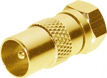 shiverpeaks ®-BASIC-S--IEC stik til F-stik, forgyldt (BS85323-G)
