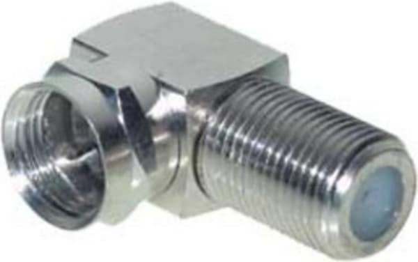 S/CONN maksimal tilslutning F-vinkeladapter, F-stik / F-stik - EC (85210-EC)