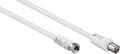 Miniatyrbillede 1 af 4: S-Impuls F (m) - Coax IEC (m) koaksialkabel / hvid - 2,5 meter