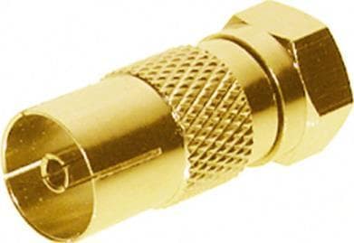 shiverpeaks ®-BASIC-S--IEC-stik til F-stik, forgyldt (BS85321-G)