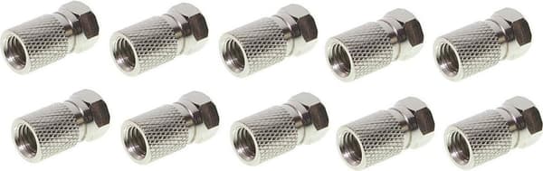SHVP 85012-R10 - F-stik 7,5 + tætningsring + stor møtrik 10 (BS85012-R10)