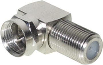shiverpeaks BASIC-S F-vinkelforbindelse, F-stik - F-kobling, i en polypose med Euro-huller (BS85210)