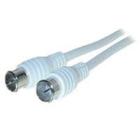 shiverpeaks 1,5m F-type - Hvid - Han/Han - F-type - F-type - Nikkel (BS80102-128)