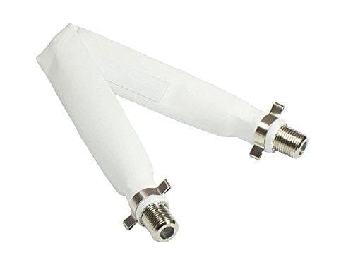 Gode forbindelser - SAT vinduesbøsning - F-fatning - F-fatning - 15 cm - hvid (S-1000)