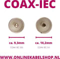 Pikkukuva 2 / 3: S-Impuls IEC (m) - IEC (v) suorakulmainen koaksiaalisovitin