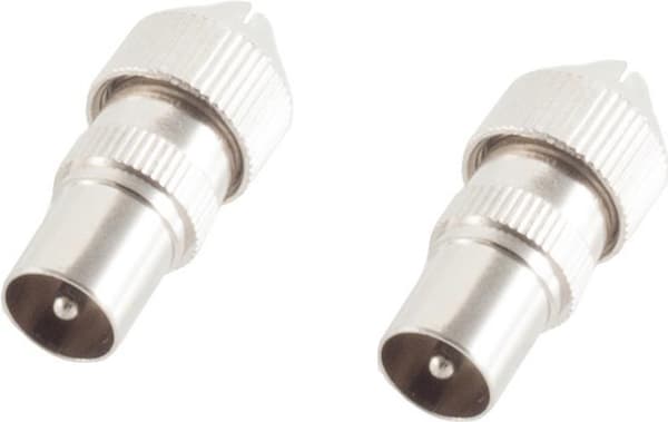 shiverpeaks ®-BASIC-S--2 x koaksiaaliliitin, metalli (BS82002-2SET)