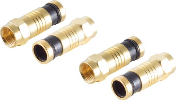 kuldegysninger BS15-300714. Tilslutningstype: F-Type, Stik 1: F, Stik 2: F. Antal pr. pakke: 2 stk. (BS15-300714)