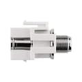Miniatyrbild 3 av 6: Goobay 79933 Keystone-modul med snap-in-enhet, koaxialkontakt > F-uttag, satellitantennanslutning, infälld montering, plasthölje, silver