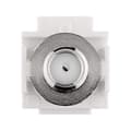 Miniatyrbild 5 av 6: Goobay 79933 Keystone-modul med snap-in-enhet, koaxialkontakt > F-uttag, satellitantennanslutning, infälld montering, plasthölje, silver