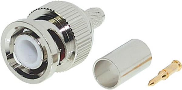 shiverpeaks BASIC-S BNC crimp stik, RG 58 koaksialkabel, crimp version, crimp stik, 50 ohm, i polybag (BS98800-1)