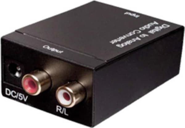 S/CONN maksimal tilslutning konverter-digital audio signal konverter, i Toslink eller koaksial - ud RCA, inkl. strømforsyningsenhed og kabel (69130)