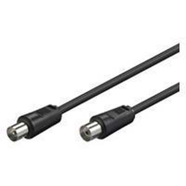 Goobay 50912 koaksialkabel 15 m IEC Sort