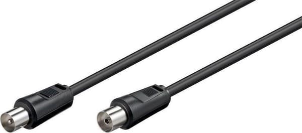 Goobay 50912 koaksialkabel 15 m IEC Sort