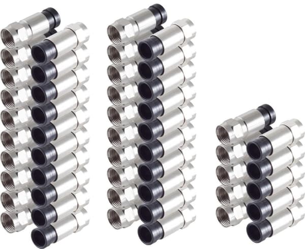 S/CONN maksimale tilslutningsmuligheder F kompressionsstik til kabel 7mm--VE25 (85029-A-SET25)