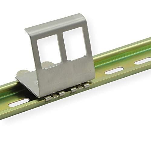 VALUE DIN-skenaadapter, tom, för 2 keystones
