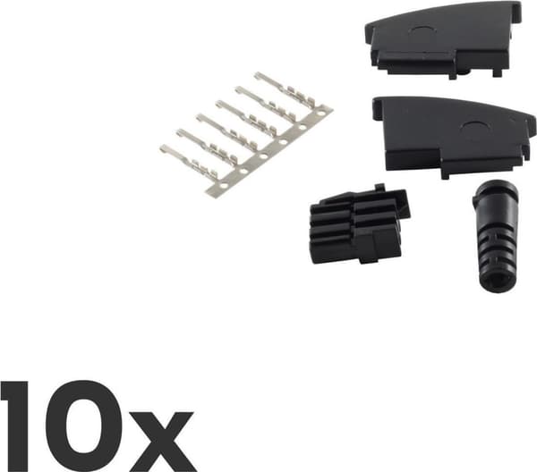 shiverpeaks BS72000-SET10 ledningsstik TAE F sort (BS72000-SET10)