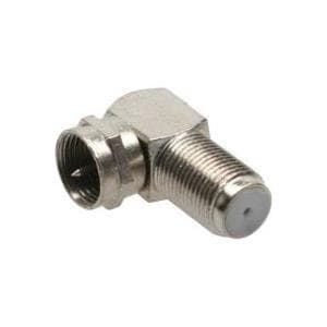 InLine - Antenne F-vinkeladapter - 90° vinklet - F-stik - F-stik - metalforniklet (69807)