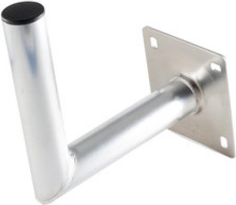 S/CONN maximal anslutning SAT-antenn väggfäste, ALU, 250 mm x 250 mm, rör 50 x 2,5 mm --- med TÜV (89820-T)