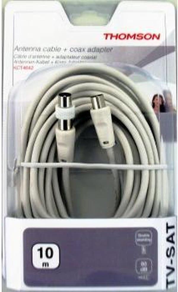 Thomson antennikaapeli 80db + sovitin 10m
