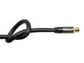 Pikkukuva 2 / 3: SAT-antennikaapeli SmartFLEX, IEC/koaksiaaliliitin kulmassa pistorasiaan, kullattu, nelinkertainen suojaus, suojaus 120 dB, musta, 1,5 m, Good Connect