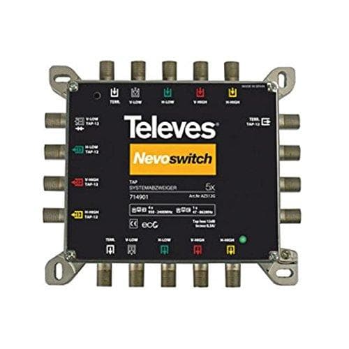 "Televes - Vert nivoswitch. 5 x 5 x 5 12dB F"