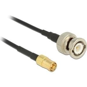 DeLOCK - antennekabel - BNC (M) til SMB (M) - 3,0m - coax - sort (12498)