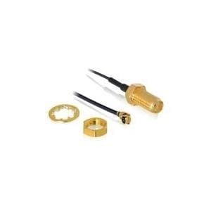 Delock-antennekabel SMA-stik til installation til MHF® I-stik 1,37 35 cm gevindlængde 10 mm (88824)