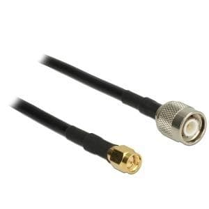 DeLOCK - antennekabel - TNC (M) til SMA (M) - 10.0m - coax - sort (89498)