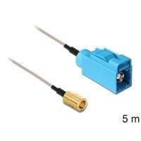 Delock 88671 koaksialkabel sort