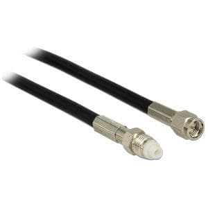 DeLOCK - antennekabel - FME (R) til SMA (S) - 7,5 m - coax - sort