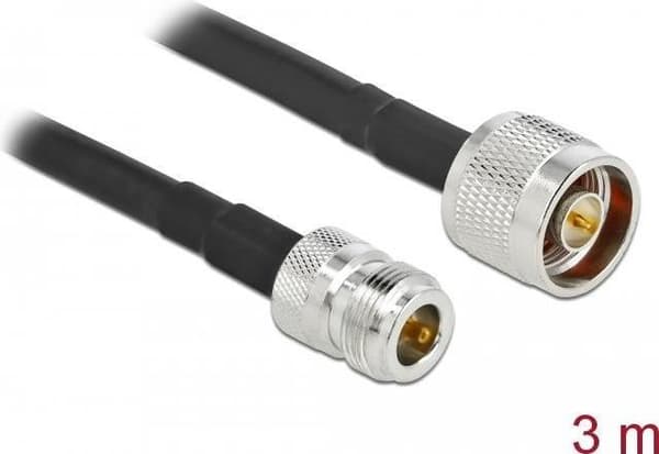 Delock-antennekabel N-stik til N-stik LMR/CFD300 3 m lavt tab