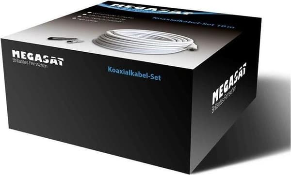 Megasat 100148 koaksialkabel 50 m F hvid (100148)
