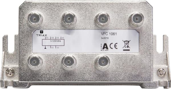 Triax VFC 1061 - kabeldeler - 75 Ohm - 5 - 1218 MHz - F-type - 135 mm - 40 mm (343016)